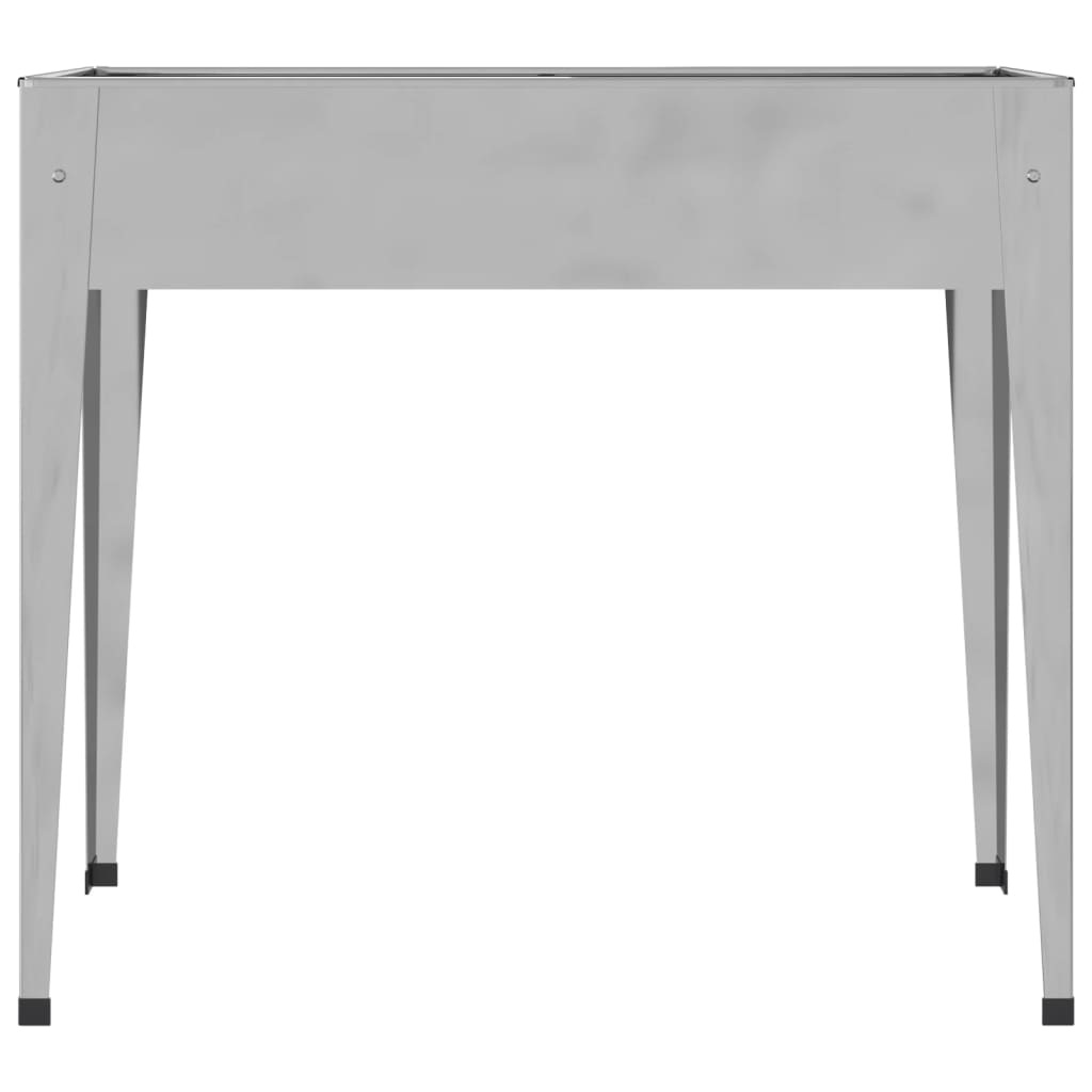 vidaXL Garden Planters 2 pcs Galvanized Steel