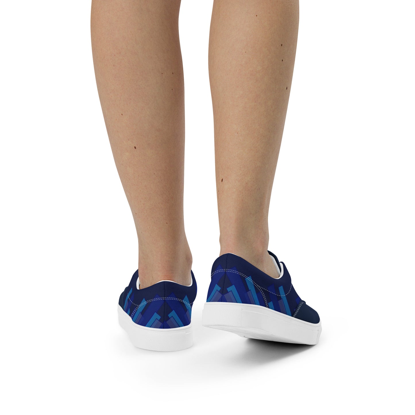 Vizzi - Women's Lace-Up Canvas Shoes - 03 Blues