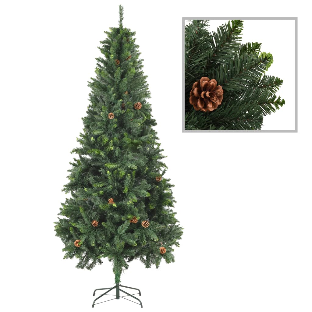 vidaXL Christmas Tree Holiday Decoration Artificial Xmas Tree with Pine Cones