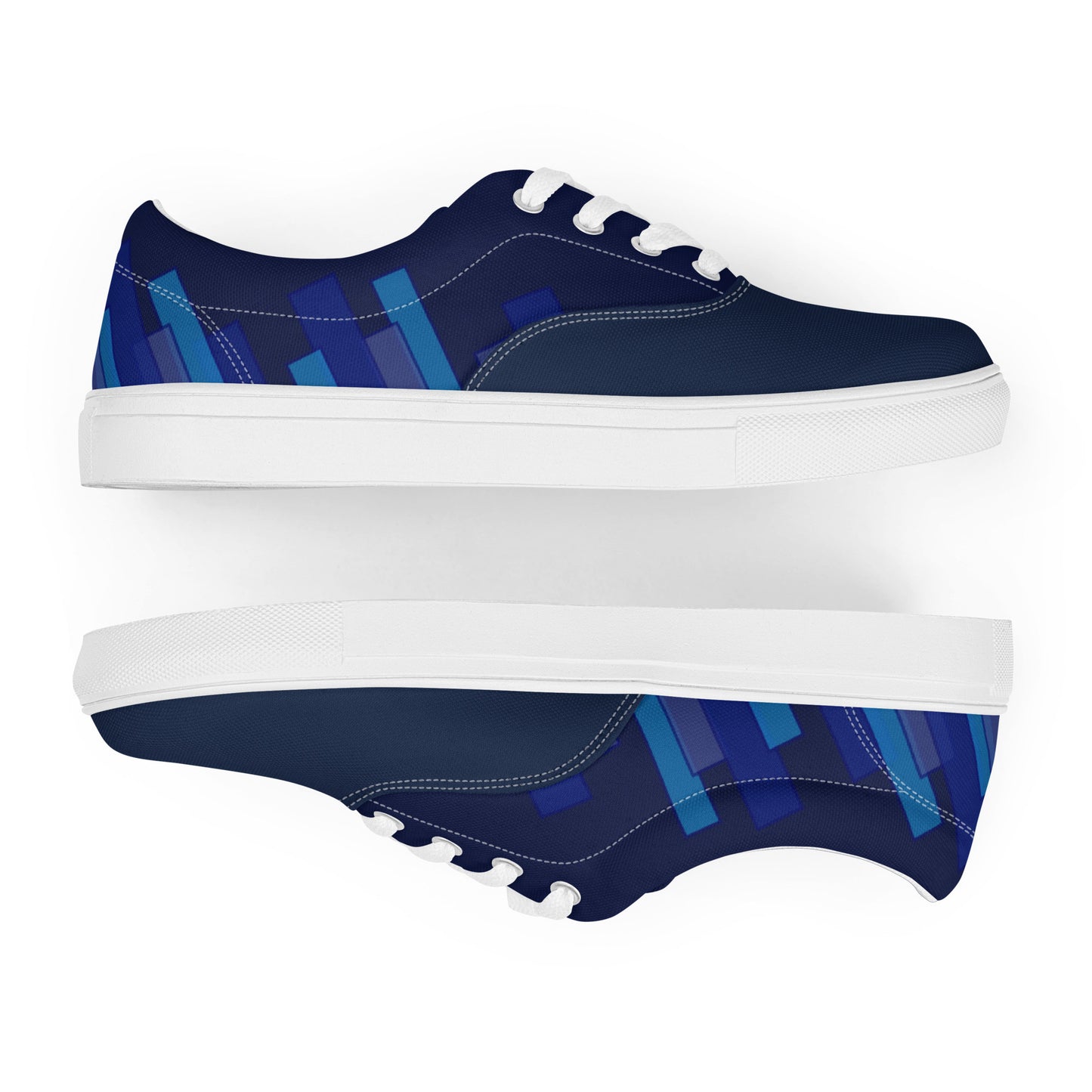Vizzi - Women's Lace-Up Canvas Shoes - 03 Blues