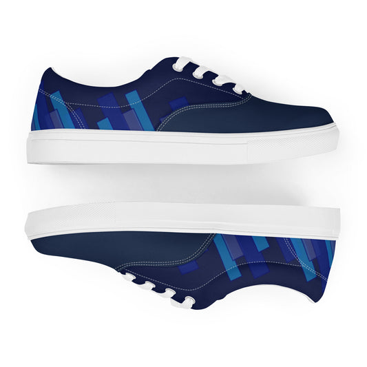 Vizzi - Women's Lace-Up Canvas Shoes - 03 Blues