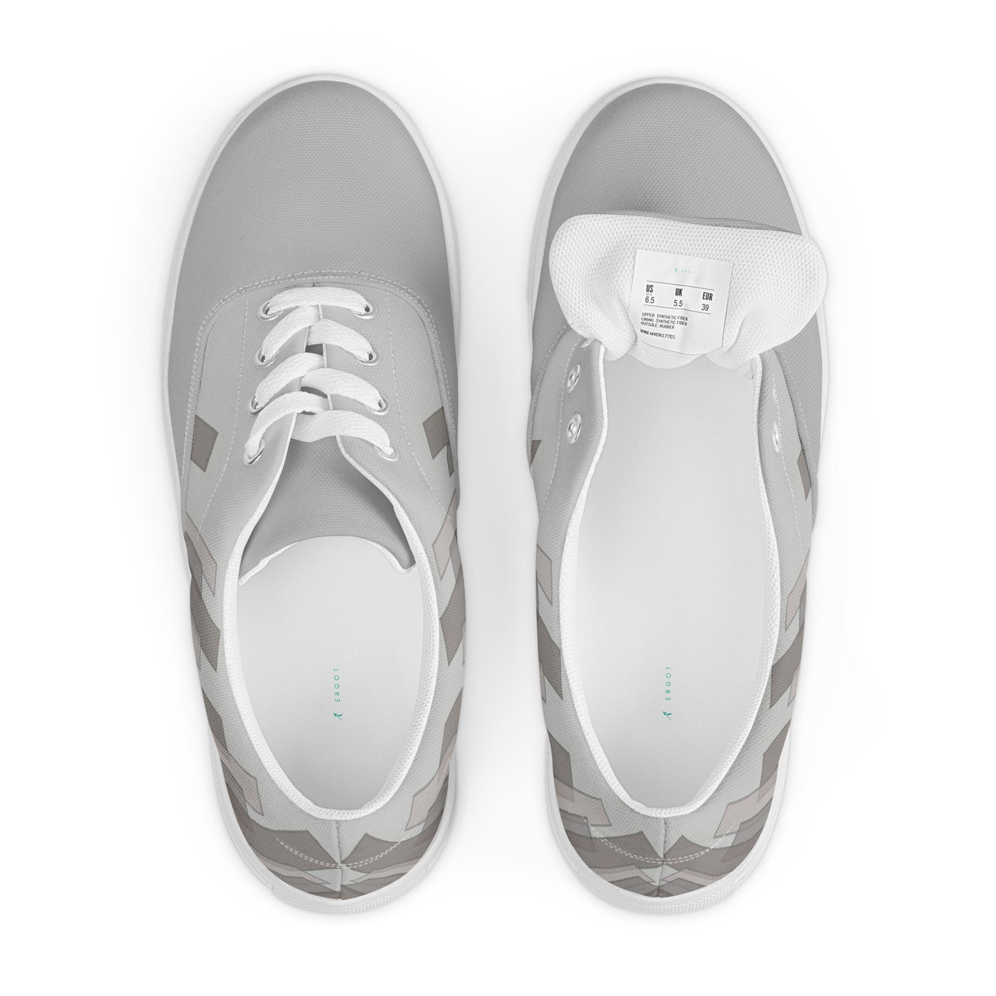 Vizzi - Women's Lace-Up Canvas Shoes - 01 Grey