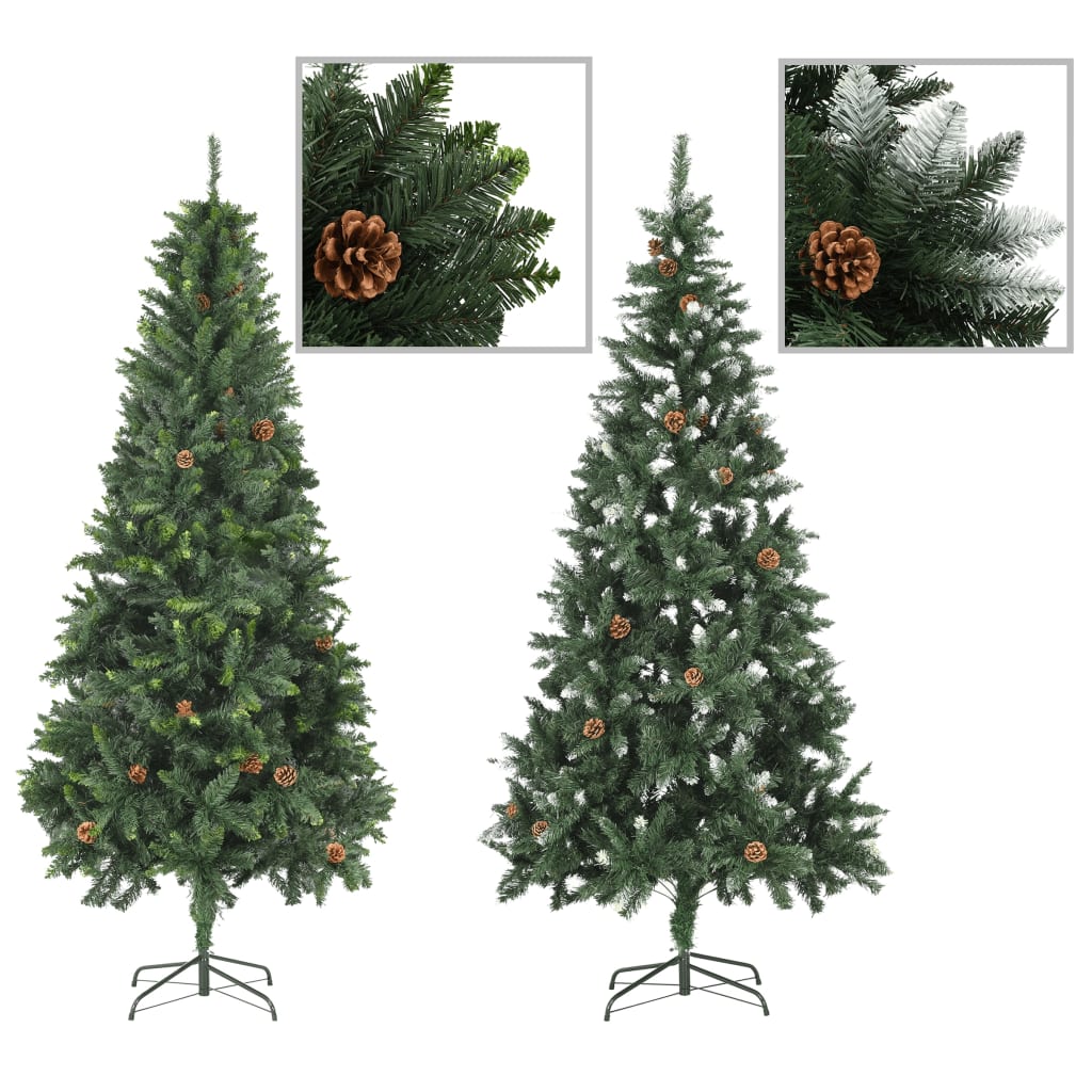vidaXL Christmas Tree Holiday Decoration Artificial Xmas Tree with Pine Cones